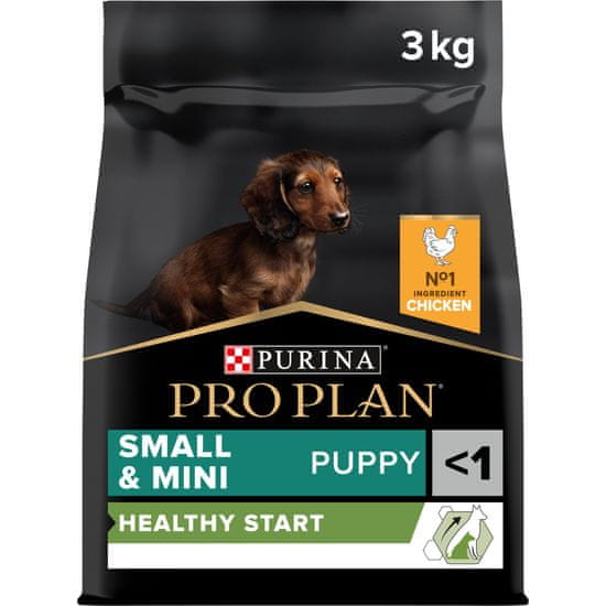 Purina Pro Plan SMALL PUPPY HEALTHY START hrana za pse, piletina, 3 kg