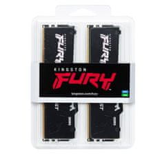 Kingston Fury Beast memorija (RAM), 64GB (2x32GB), 6000MT/s, DDR5, CL40, RGB (KF560C40BBAK2-64)