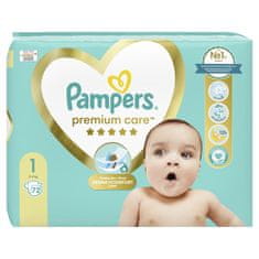 Pampers pelene Premium Care 1 Newborn (2-5 kg), 72 komada