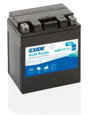 Exide AGM12-14 akumulator za motor, 12 Ah, D+, 210 A(EN), 135 x 90 x 165 mm