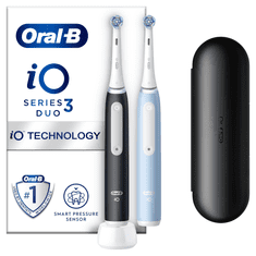 Oral-B iO Series 3 Duo Pack set električnih četkica za zube, crna i plava