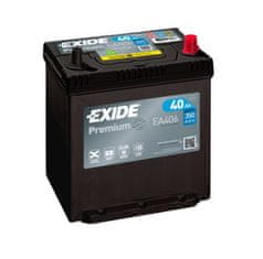 Exide Premium EA406 akumulator s rubom, 40 Ah, D+, 350 A(EN), 187 x 127 x 220 mm