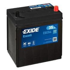 Exide Excell EB356 baterija bez okvira, 35 Ah, D+, 240 A(EN), 187 x 127 x 220 mm