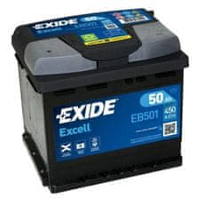 Exide Excell EB501 akumulator, 50 Ah, L+, 450 A(EN), 207 x 175 x 190 mm