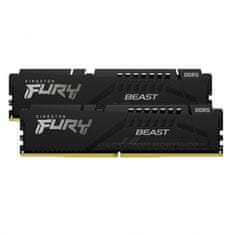 Kingston FURY Beast Black RAM memorija, 32 GB, 5600MT/s, DDR5, CL36, DIMM, 2 kom (KF556C36BBEK2-32)