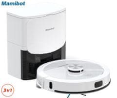 Mamibot EXVAC900S robot usisavač sa stanicom, 3 u 1, bijeli