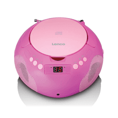 LENCO SCD-620PK prijenosni radio s mikrofonom, roza