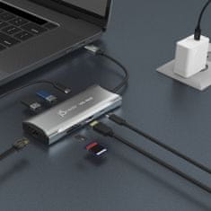 J5CREATE Elite priključna stanica, USB-C, siva (JCD393)