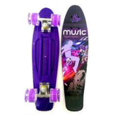 skateboard sa svjetlima, 57 cm