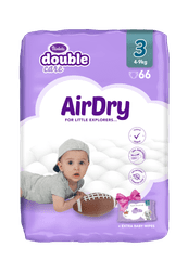Air Dry Midi pelene, vel. 3, 66/1 + maramice, vlažne
