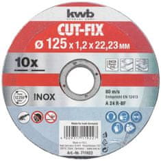 KWB set reznih ploča za metal, 125x1,0 mm, 10/1 (49711922)