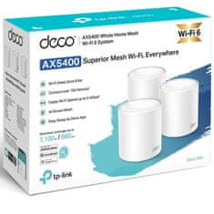 TP-Link Deco X60 V3.20 AX5400 pristupna točka, WiFi 6, 3 komada (DECO X60 (3-PAK))