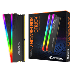 Gigabyte AORUS RGB Memorijska memorija (RAM), 16 GB (2x 8 GB), DDR4, 3733 MHz, CL18 (GP-ARS16G37)