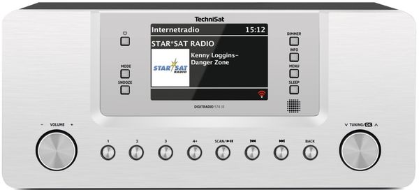 Moderni radio Technisat Digitradio 574 DAB FM Tuner automatsko traženje stanica OLED osvjetljenje zaslona unaprijed podešene postavke datuma 20 + 20 sati budilica odgoda odličan zvuk bez buke elac zvučnici