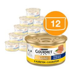 Gourmet GOLD pileća pašteta, 12x85 g