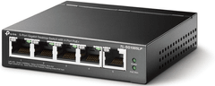 TP-Link mrežni prekidač, 5 portova, Gigabit 4-port PoE/PoE+ (TL-SG1005LP)