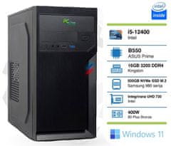 PCplus e-machine stolno računalo, i5-12400, 16GB, 500GB, W11H (144801)