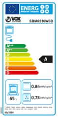 VOX electronics SBM6510W3D ugradbena pećnica