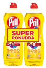 Pril 5 Power Lemon deterdžent, 2x750 ml