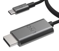 Linq USB-C na DisplayPort 1.4 kabel, M/M, PRO, 8K 60Hz, HDR, 2 m, pleten