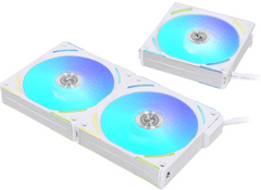 Lian Li UNI FAN AL120 V2 ventilator kućišta, RGB, PWM, 120mm, bijeli, 3 komada + kontroler (12ALV23W)