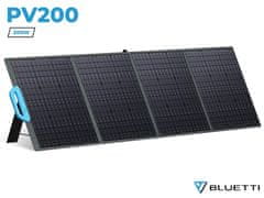 BLUETTI PV200 solarni panel, 200W, 23,4%, sklopivi, prijenosni, stalak, vodootporan, ručka