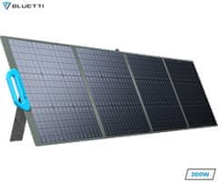 BLUETTI PV200 solarni panel, 200W, 23,4%, sklopivi, prijenosni, stalak, vodootporan, ručka