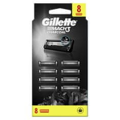 Gillette Mach3 Charcoal zamjenske glave za brijanje za muškarce, 8 komada