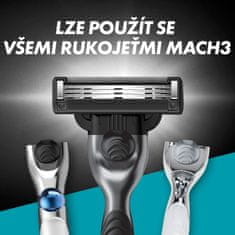 Gillette Mach3 Charcoal zamjenske glave za brijanje za muškarce, 8 komada