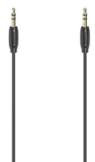 Hama 00205117 audio kabel, 3.5 mm - 3.5 mm jack, stereo, pozlaćen, 0.5 m