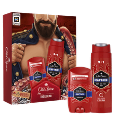 Old Spice Dark Captain miris za muškarce, poklon set sa čvrstim dezodoransom i gelom za tuširanje