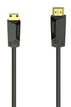 Hama 205016 HDMI kabel velike brzine, utikač tip A - utikač tip D (mikro), Ethernet, 1,5 m