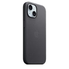 Apple FineWoven maska ​​za iPhone 15, s MagSafeom, crna