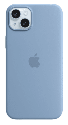  Apple silikonska maska ​​za iPhone 15 Plus, s MagSafeom, Winter Blue