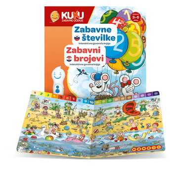  Singa Kuku interaktivna knjiga, zabavni brojevi (bez olovke)