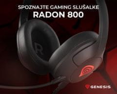 Genesis Radon 800 gaming slušalice, 7.1, mikrofon, LED, dodatni jastučići, torba