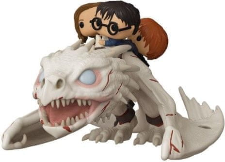 Harry, Hermione and Ron Riding Gringotts Dragon