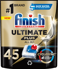 Finish Ultimate All in 1 kapsule za perilicu posuđa, 45 komada