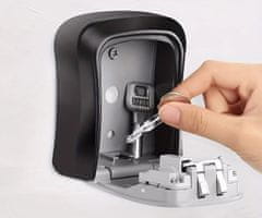 Black+Decker sef za ključeve s bravom, metal, 12x9x4 cm