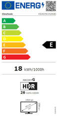 Viewsonic VX2428 monitor, 60.96 cm, FHD, LED, IPS, 180 Hz
