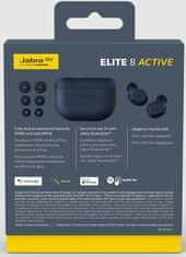 Jabra Elite 8 Active slušalice, plave
