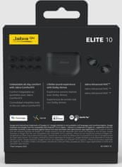 Jabra Jabra Elite 10 bežične slušalice, crne (Gloss Black)