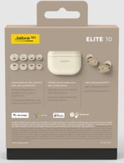 Jabra Jabra Elite 10 bežične slušalice, krem (Cream)