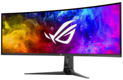 ASUS ROG Swift OLED PG49WCD monitor, 124cm (49), QD-OLED, 144Hz, zakrivljen, HDR400, HDMI, DisplayPort, USB-C DP (90LM09C0-B01970)