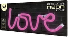 Forever Love Neon LED svjetlo, ukrasno, USB/3x AA baterije, on/off prekidač, roza