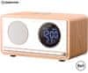 RDI912 RIMINI radio/sat/budilica/ Qi punjač, ​​5 u 1, FM Radio, Bluetooth, baterija, microSD/AUX/USB-C, bijeli (Arctic White)