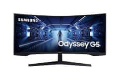 Samsung Odyssey G5 G55T gaming monitor, 86,36cm (34), UWQHD, VA, 165 Hz (LC34G55TWWPXEN)