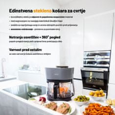 Lauben 4500BG Glass&SteamAir® friteza na vrući zrak, 4,5 l