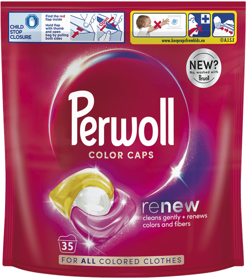 Perwoll Kapsule za pranje rublja Color+, 35 pranja