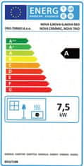 Pro-termo Nova Ceramic kamin, crveni